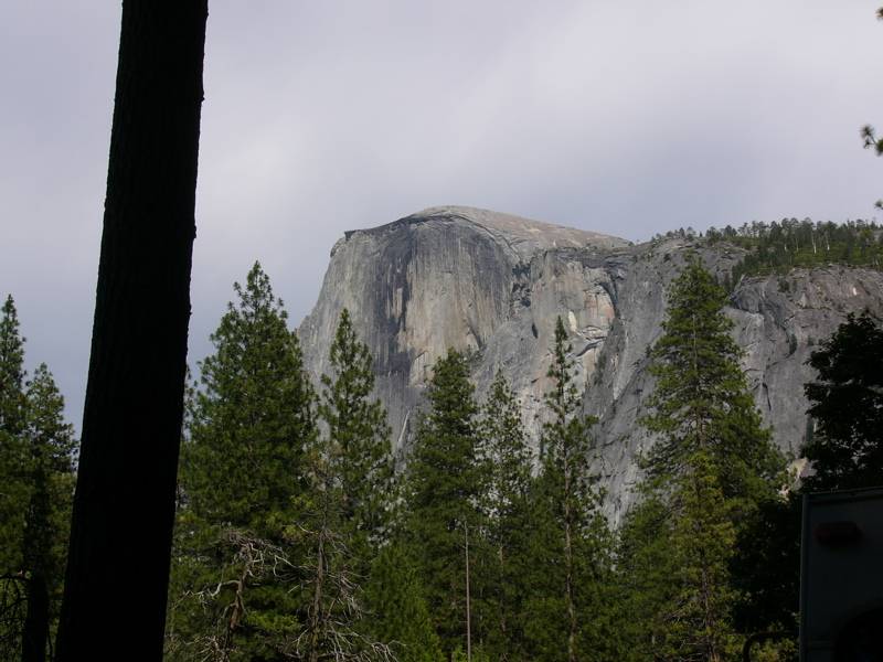 Half Dome from Upper Pines Campground