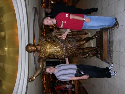 Kris and Merrill with Caesar