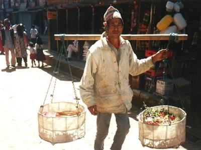 Vendedor de legumes - Nepal