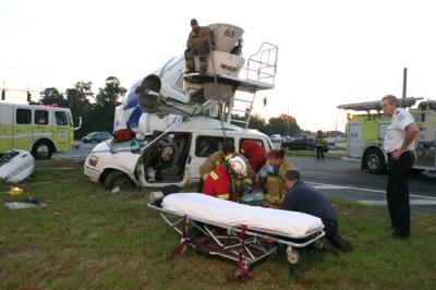 Cement Truck Crash