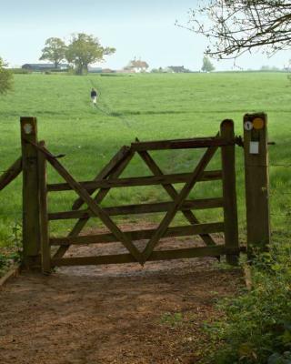 The gate to Hill Farm