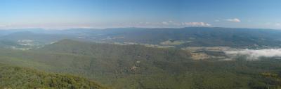 Panoramic view at Suglarloaf Peak