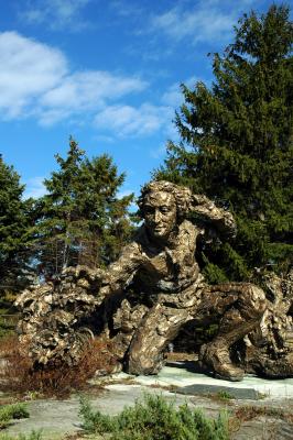 big bronze gardener