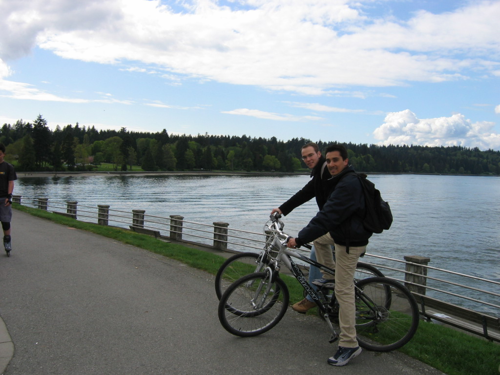 Bikers on Stanley Park.JPG