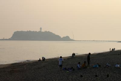 Enoshima Island from Shichirigahama