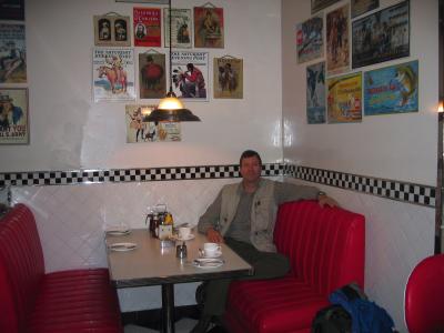 In our American diner (very realistic!)