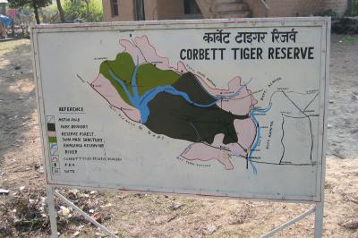 Map of Corbett National park