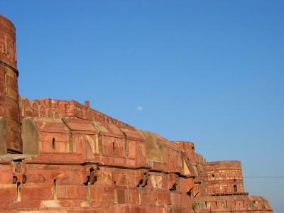 Gorgeous red sandstone at the fort