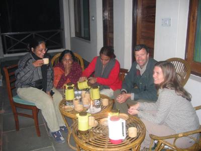 More tea on the balcony, and good company