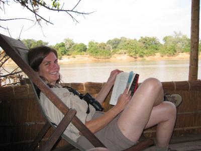 Relaxing by the Luangwa River