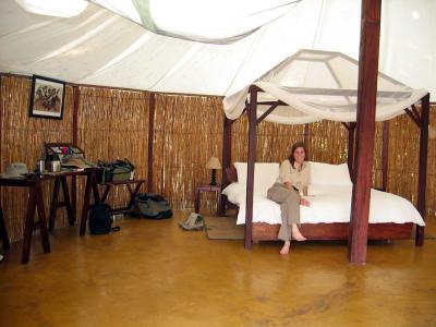 Our tent at Sausage Tree Camp