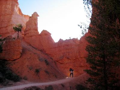 Jim in an archway at Bryce Canyon