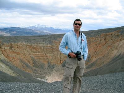 Jim at Uhebebe Crater