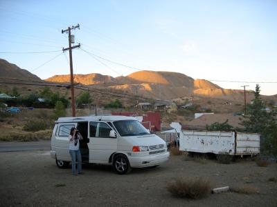 Our first camp site in Randsburg, California