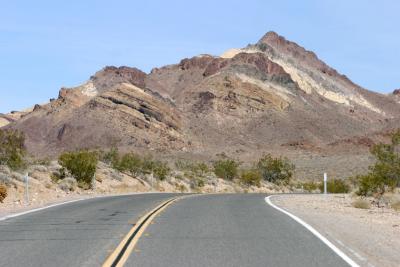 Driving through Death Valley
