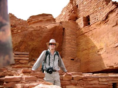 Jim in the amazing Indian ruins