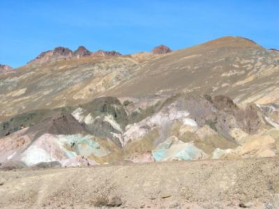 Along Artist's Drive in Death Valley