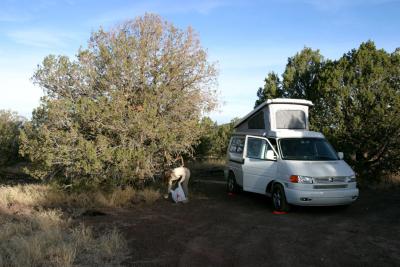 Camping site, along highway 40 near Ash Fork, Arizona