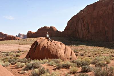 Jim on one of the rocks in the Valley