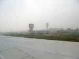 Landing at Delhi airport