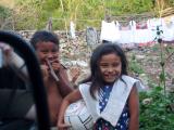 Kids laughing (we appeared to be lost)