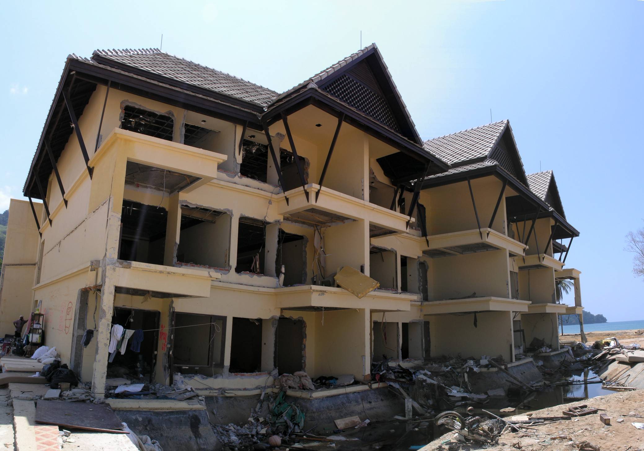 Khao Lak Seaview Resort Entrance - 53 day later