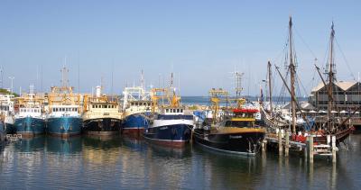 Fishing Boat Harbour (with 'Duyfken'), Fremantle, Western Australia.