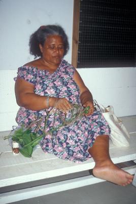Yap Bahai Woman Chewing Betel Nut