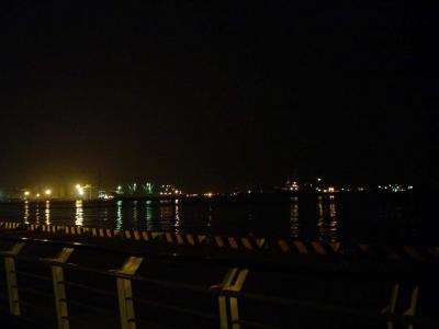 Gaoxiong harbour at night