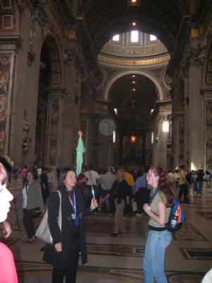Our Guide Paola & Jessica inside St. Peter's