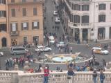 Looking Down the Spanish Steps - Rome