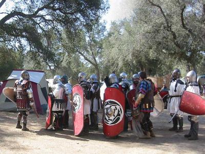 Corvus forming up to march out to battle