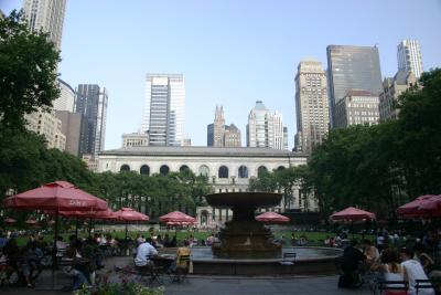 Bryant Park (and NY public library)..where I do lunch