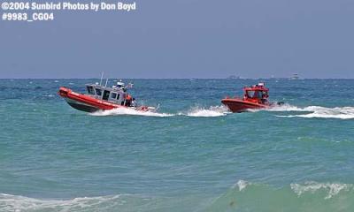 2004 - Coast Guard rescue boats at the Air & Sea practice show Coast Guard stock photo #9983
