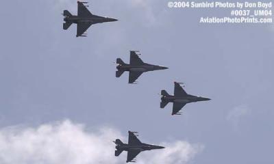 USAF Reserve Makos F-16 Falcons at the Air & Sea Show military aviation air show stock photo #0037