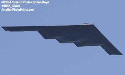 USAF B-2 Spirit stealth bomber military aviation air show stock photo #0044