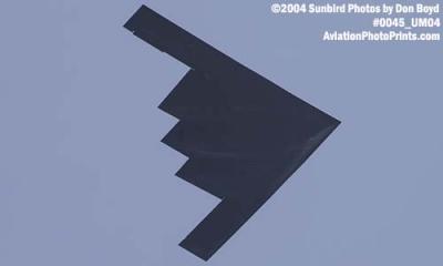 USAF B-2 Spirit stealth bomber military aviation air show stock photo #0045