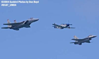 USAF Heritage Flight at the Air & Sea Show military aviation air show stock photo #0187