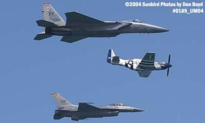 USAF Heritage Flight at the Air & Sea Show military aviation air show stock photo #0189
