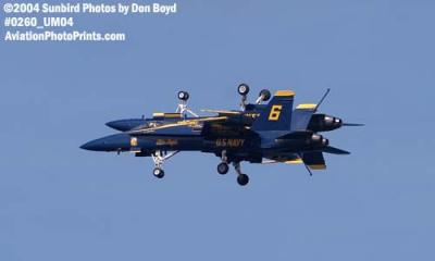 USN Blue Angels F/A-18 Hornets military aviation air show stock photo #0260