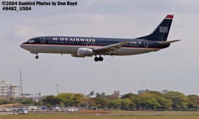 US Airways B737-4B7 N444US aviation stock photo #9492