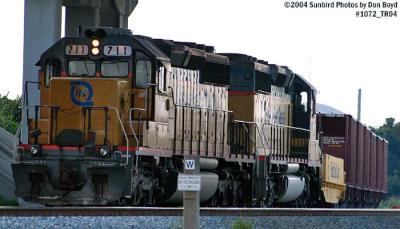 Florida East Coast locomotive #711 train stock photo 1072