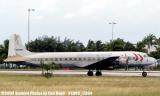 Legendary Airliners (ex-Eastern) DC-7B N836D safe after Hurricane Frances aviation aircraft stock photo #1095