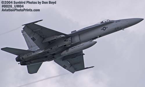 USMC F/A-18 Hornet military aviation air show stock photo #0026