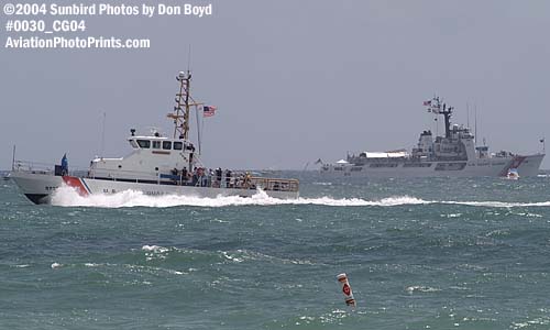 2004 - CGC GANNET (WPB 87334) and CGC CONFIDENCE (WMEC 619) at the Air & Sea Show, Coast Guard stock photo #0030