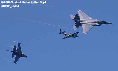 USAF Heritage Flight at the Air & Sea Show military aviation air show stock photo #0192