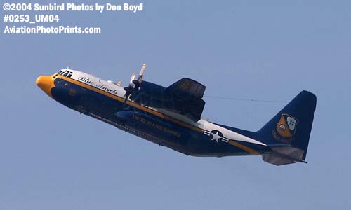USMC Blue Angels C-130 Fat Albert military aviation air show stock photo #0253