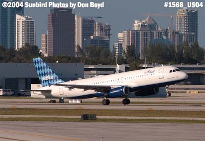 JetBlue A320-232 Flight 14 to JFK aviation airline stock photo #1568