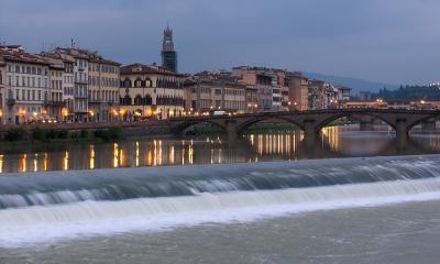 The Arno at dusk