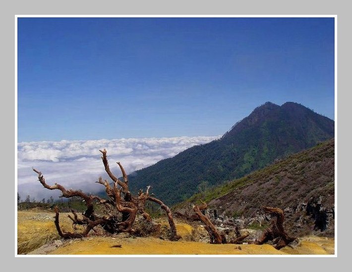 IFrom Ijen rim seeing outside